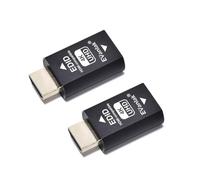 EVanlak HDMI Dvi Vga Dummy Plug Headless Ghost Display Emulator Premium Aluminum PC（Fit Headless-3840x2160@60H New 3RD）