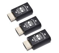 EVanlak HDMI Dvi Vga Dummy Plug Headless Ghost Display Emulator Premium Aluminum PC（Fit Headless-3840x2160@60H New 3RD）