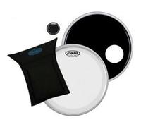 Evans "Evans 22"" Bass Drum Head Set Black"