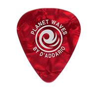 D'Addario Médiators 1CRP4-10 en celluloïd rouges Pack de 10 Medium