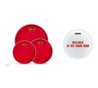 Evans Pack peaux EPP-HRUV1-S – Hydraulic rouges 12'', 13'', 16'' et UV1 sablée 14''