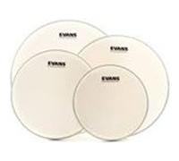 Evans Peaux de batterie - Pack Rock Tom avec revêtement UV1 (25,4 cm, 30,5 cm, 40,6 cm) avec pâte à caisse claire revêtue UV1 de 35,6 cm