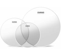 Evans ETP-G1CLR-R G1 Clear Rock Tom Pack set de peaux de batterie 10, 12, 16 pouces