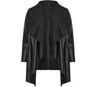 Evans Evans Black Waterfall PU Jacket