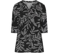 Evans Evans Chemise en jersey à manches 3/4 Noir EU 46 (UK 18)