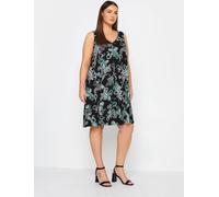 Evans Evans Paisey Print Black Dress Black 22-24