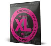 D'Addario Jeu de cordes basse électrique ECB81SL Chromes Soft 40-100 filet plat diapason extra long