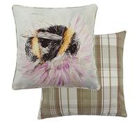 Evans Lichfield Aquarelle Bee Coussin Oreiller rembourré en Polyester Multicolore 43 x 43 cm