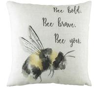 Evans Lichfield Bee You Coussin Garni de Plumes Aquarelle