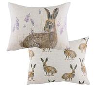 Evans Lichfield Coussin Garni de Plumes de lièvre Debout Multicolore 43 x 33 cm