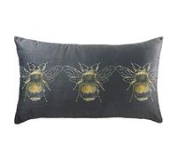 Evans Lichfield Coussin Garni de Polyester Gold Bee Gris 30 x 50 cm