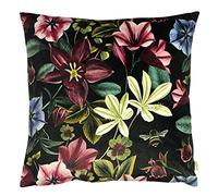 Evans Lichfield Coussin Minuit Jardin ancolie Couverture, Velours, Shiraz, 43 x 43cm