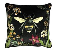 Evans Lichfield Coussin Minuit Jardin Couverture, Velours, Abeille, 43 x 43cm