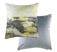Evans Lichfield Coussin Paysage Couverture, Velours, Gris/Ocre, 43 x 43cm