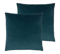 Evans Lichfield Coussins remplis de Plume de Sunningdale (Pack jumeau), Kingfisher, 50 x 50cm