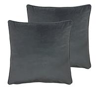 Evans Lichfield Coussins remplis de Plumes d'opulence Twin Pack, Polyester, Granit, 55 x 55cm