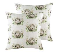 Evans Lichfield Hedgerow hérisson répéter Les Coussins remplis de Plumes à Double Pack, Multi, 43 x 43cm