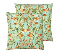 Evans Lichfield Heritage Lot de 2 Coussins Garnis de Fleurs en Polyester
