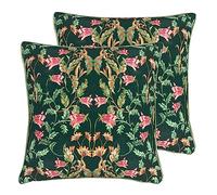 Evans Lichfield Heritage Lot de 2 Coussins Garnis de Fleurs en Polyester