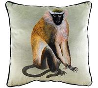 Evans Lichfield Housse de Coussin Kibale Singe, Coton, Multicolore, 43 x 43cm