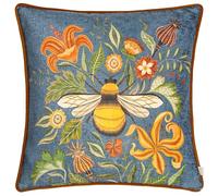 Evans Lichfield Housse de Coussin passepoilée en Chenille Motif Abeille d'aubépine