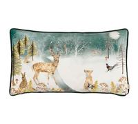 Evans Lichfield Housse de Coussin passepoilée en Velours Motif cerf