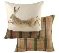 Evans Lichfield Hunter Coussin Garni de Plumes de lièvre Multicolore 43 x 43 cm