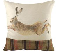 Evans Lichfield Hunter Coussin rembourré en Plumes Motif lièvre sautant