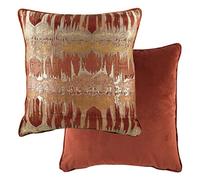 Evans Lichfield Inca Housse de Coussin, Velours, Terre Cuite, 56 x 56 cm