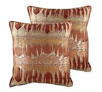 Evans Lichfield Inca Twin Pack Polyester Rempli Coussins, Terre Cuite, 43 x 43cm
