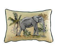 Evans Lichfield Kibale Coussin Elephant Couverture, Polyester, Multicolore, 35 x 50cm
