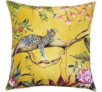 Evans Lichfield Leopard Housse de Coussin extérieur léopard, Polyester, Or