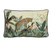 Evans Lichfield Manyara Coussin, Velours, Léopard, 30 x 50cm