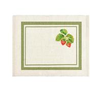 Evans Lichfield Strawberry Sets De Table - Lot De 4 Sets De Table Lavables à Séchage Rapide Motif Fruits D'été Britanniques (Sauge - 46x36cm)