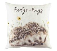 Evans Lichfield Woodland Hedgehugs Coussin Garni de Plumes Multicolore 43 x 43 cm