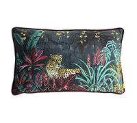 Evans Lichfield Zinara Coussin, Polyester Velours, Léopard, 30 x 50cm