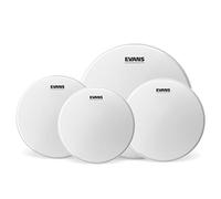 Evans Peaux de batterie - Pack Rock Tom avec revêtement UV1 (25,4 cm, 30,5 cm, 40,6 cm) avec pâte à caisse claire revêtue UV1 de 35,6 cm