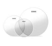 Evans ETP-G2CLR-F Fusion Packs de Peaux de toms G2 10"/12"/14" Transparent