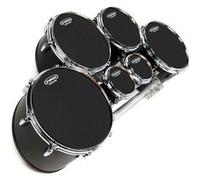 Evans TT10MXB - Peau ténor fanfare noire MX, 10 pouces