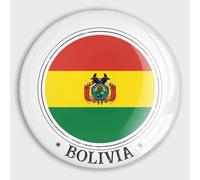 Evans1nism Aimants de réfrigérateur en forme de drapeau de la Bolivie pour tableau blanc, drapeaux nationaux, verre, jolis aimants magnétiques pour boîte aux lettres de vacances, décoration de porte