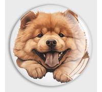 Evans1nism Aimants puissants en verre pour réfrigérateur Chow Chow Chow - Cadeau pour propriétaire de chien - Aimants pour tableau blanc - Aimants puissants pour salle de classe, cuisine, bureau,