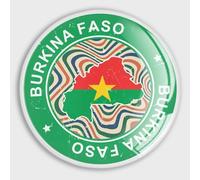 Evans1nism Aimants puissants en verre pour tableau blanc, cuisine et bureau Motif drapeau du Burkina Faso It's in My DNA