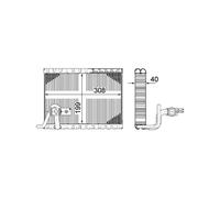 Evaporateur climatisation MAHLE AE 124 000P