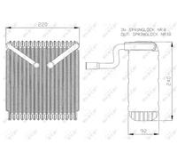 NRF Évaporateur de climatisation 36043