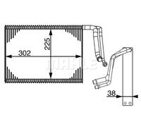 MAHLE AE 143 000S Évaporateur de climatisation