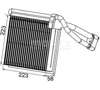 Mahle Original Évaporateur de climatisation AE 98 000P pour FORD KUGA I / C‑MAX / VAN