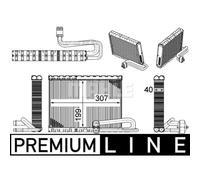 Évaporateur de climatisation MAHLE AE 121 000P