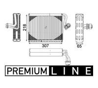 Évaporateur de climatisation MAHLE AE 122 000P
