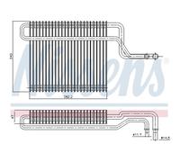 NISSENS 92347 Évaporateur de climatisation