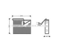 Évaporateur de climatisation OLV372 AVA QUALITY COOLING pour OPEL ASTRA G Break